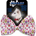Mirage Pet Products Penelopes Pretty Ornaments Pet Bow Tie Collar Accessory with Cloth Hook & Eye 1300-VBT